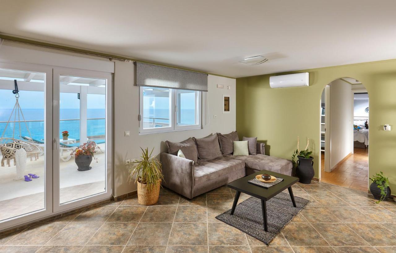 Breathtaking Sea View Flat In South Crete Apartman Keratókambosz Kültér fotó