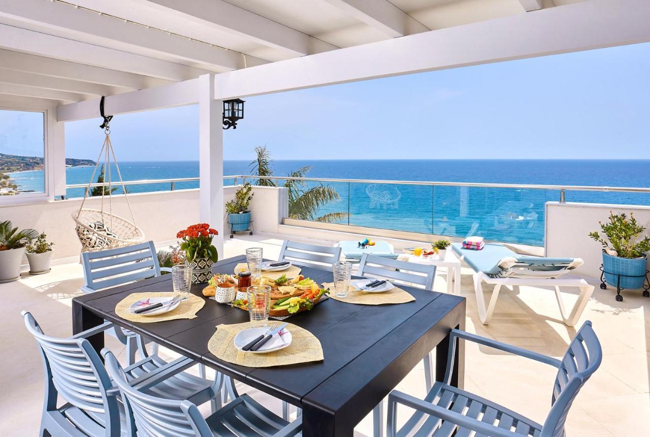 Breathtaking Sea View Flat In South Crete Apartman Keratókambosz Kültér fotó