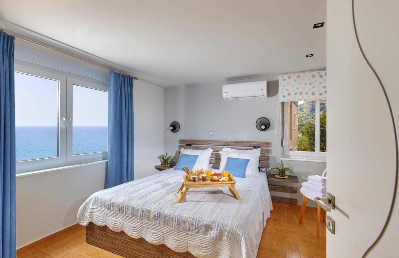 Breathtaking Sea View Flat In South Crete Apartman Keratókambosz Kültér fotó