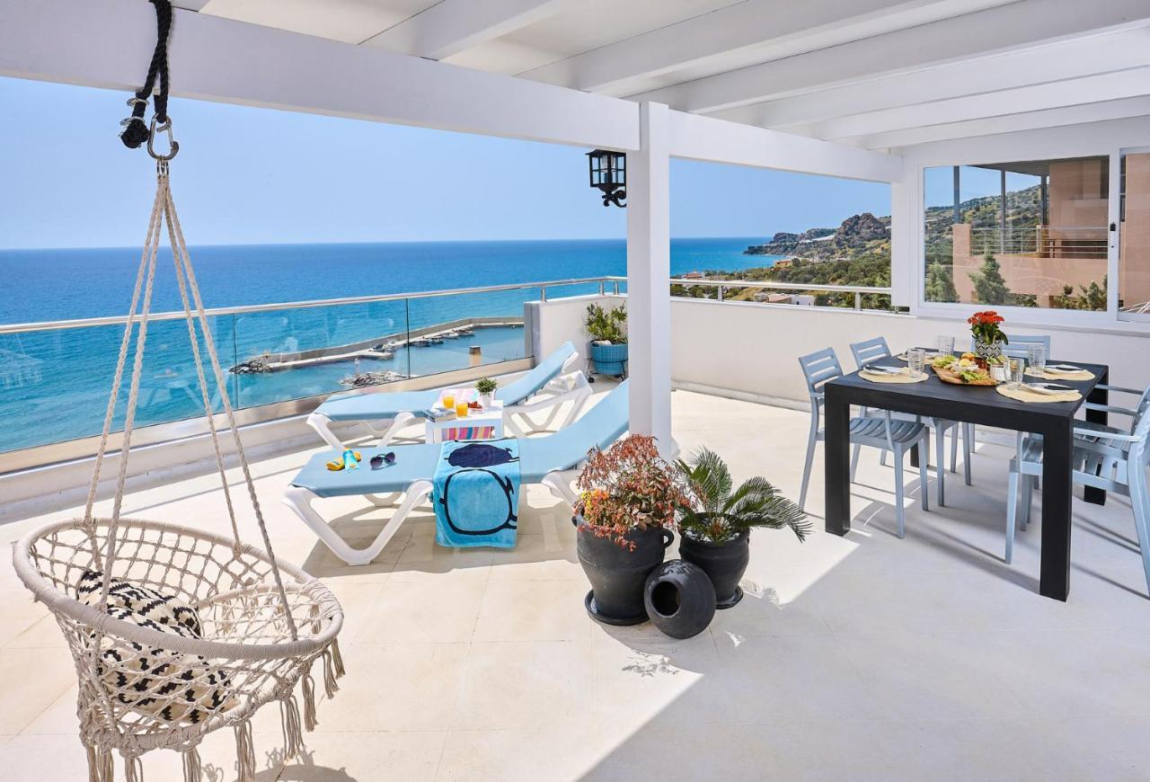 Breathtaking Sea View Flat In South Crete Apartman Keratókambosz Kültér fotó