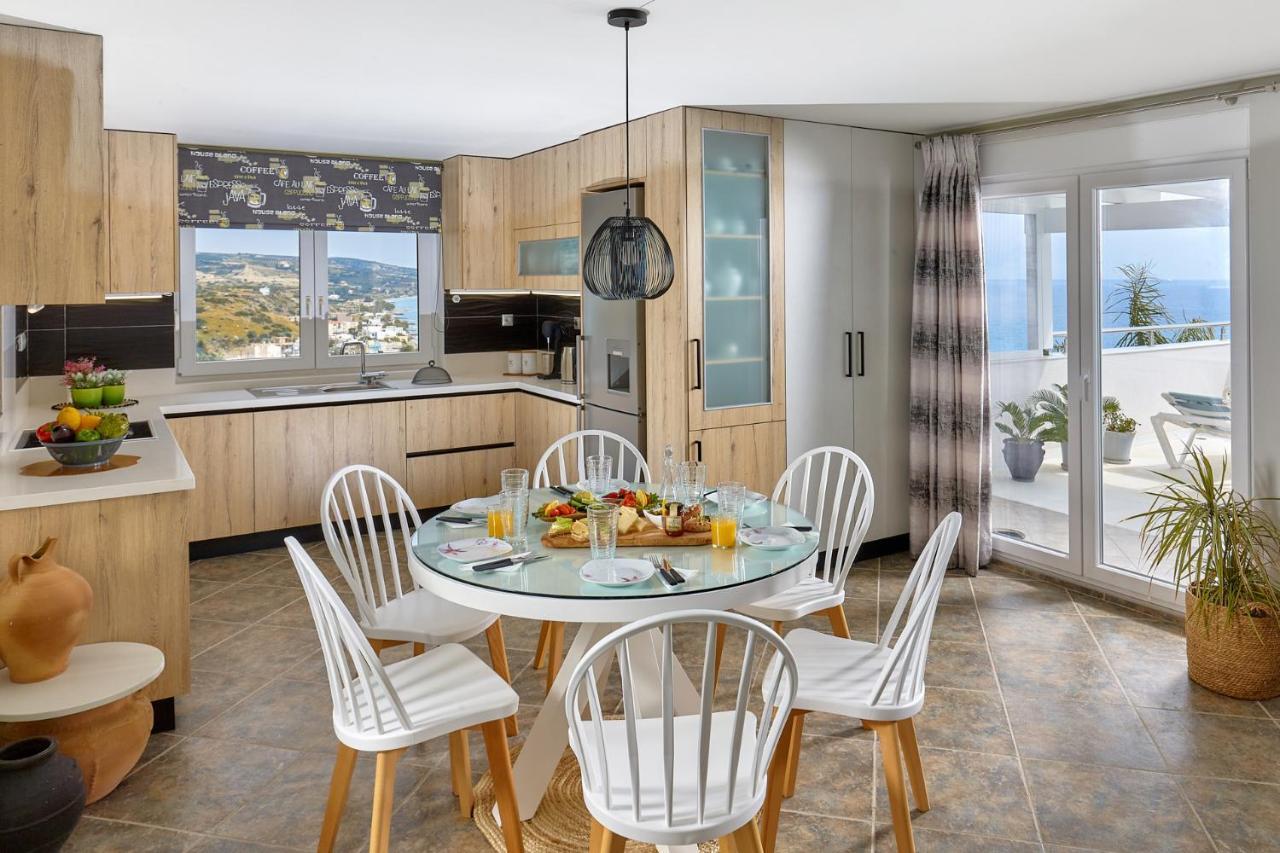 Breathtaking Sea View Flat In South Crete Apartman Keratókambosz Kültér fotó