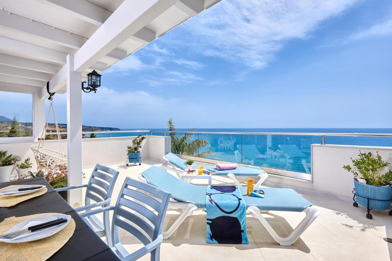 Breathtaking Sea View Flat In South Crete Apartman Keratókambosz Kültér fotó