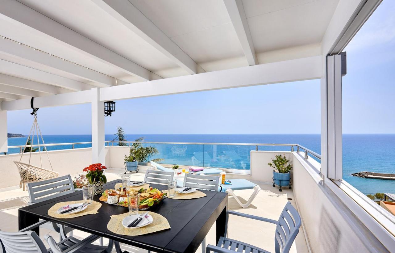 Breathtaking Sea View Flat In South Crete Apartman Keratókambosz Kültér fotó