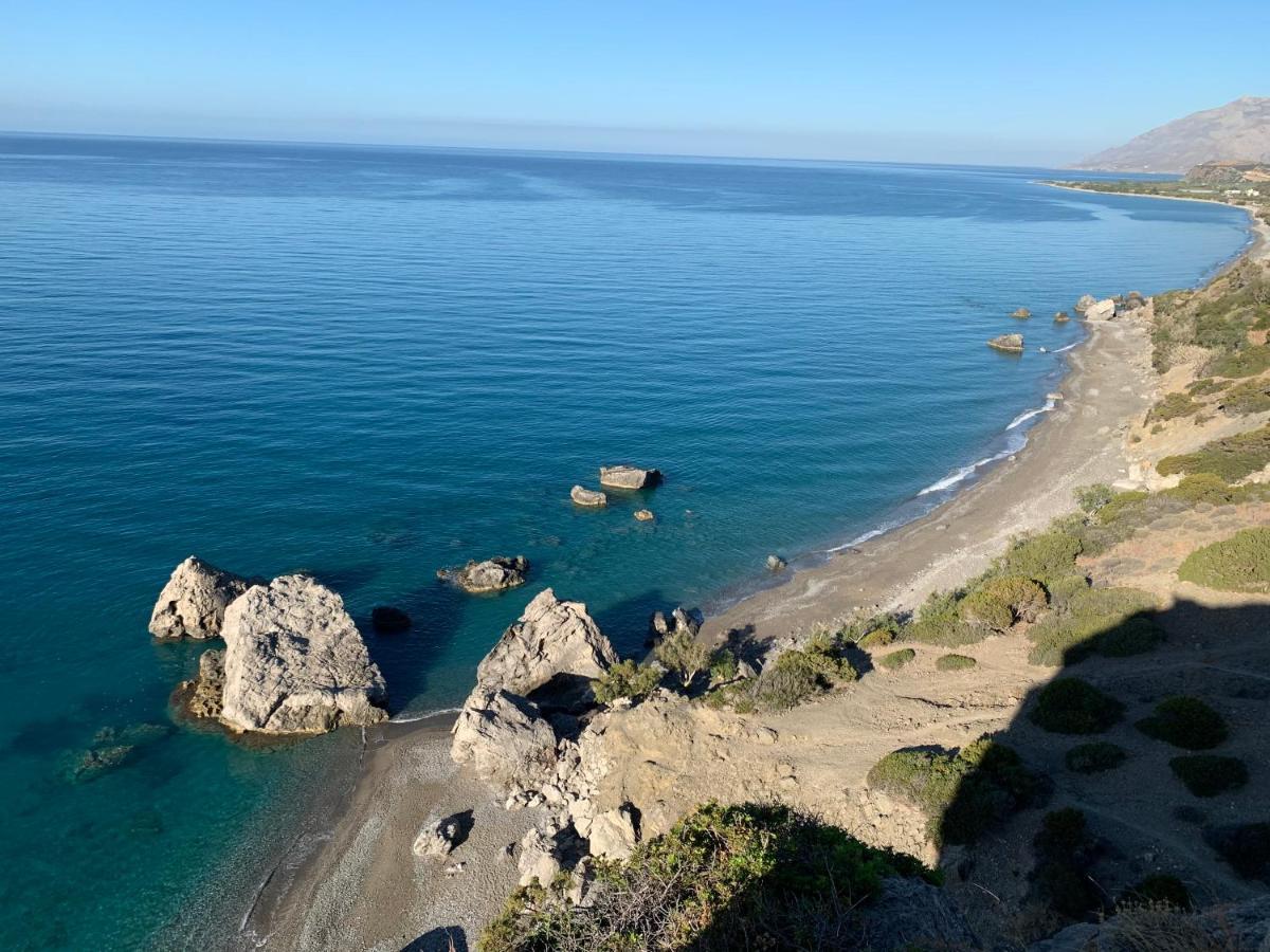 Breathtaking Sea View Flat In South Crete Apartman Keratókambosz Kültér fotó