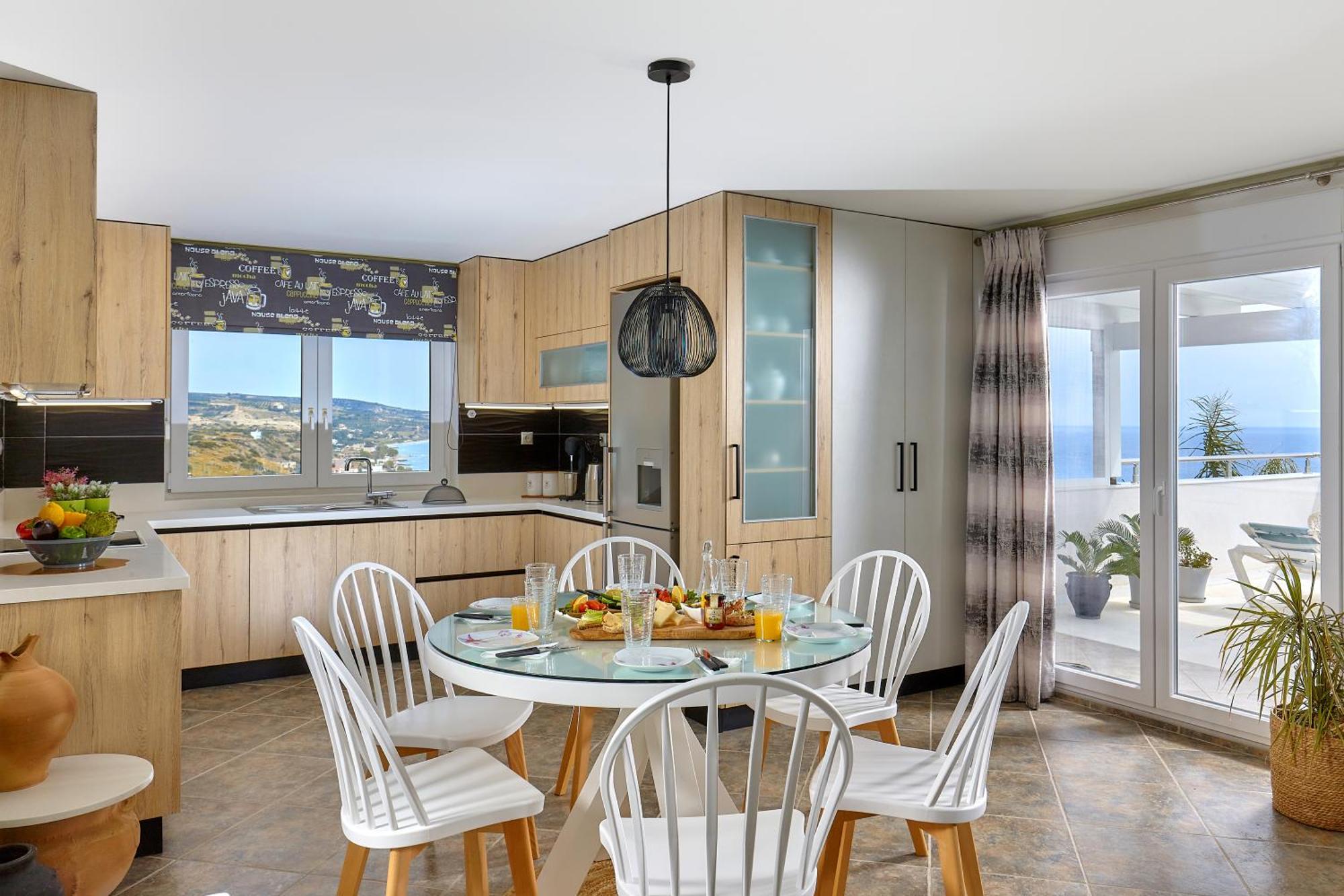 Breathtaking Sea View Flat In South Crete Apartman Keratókambosz Kültér fotó