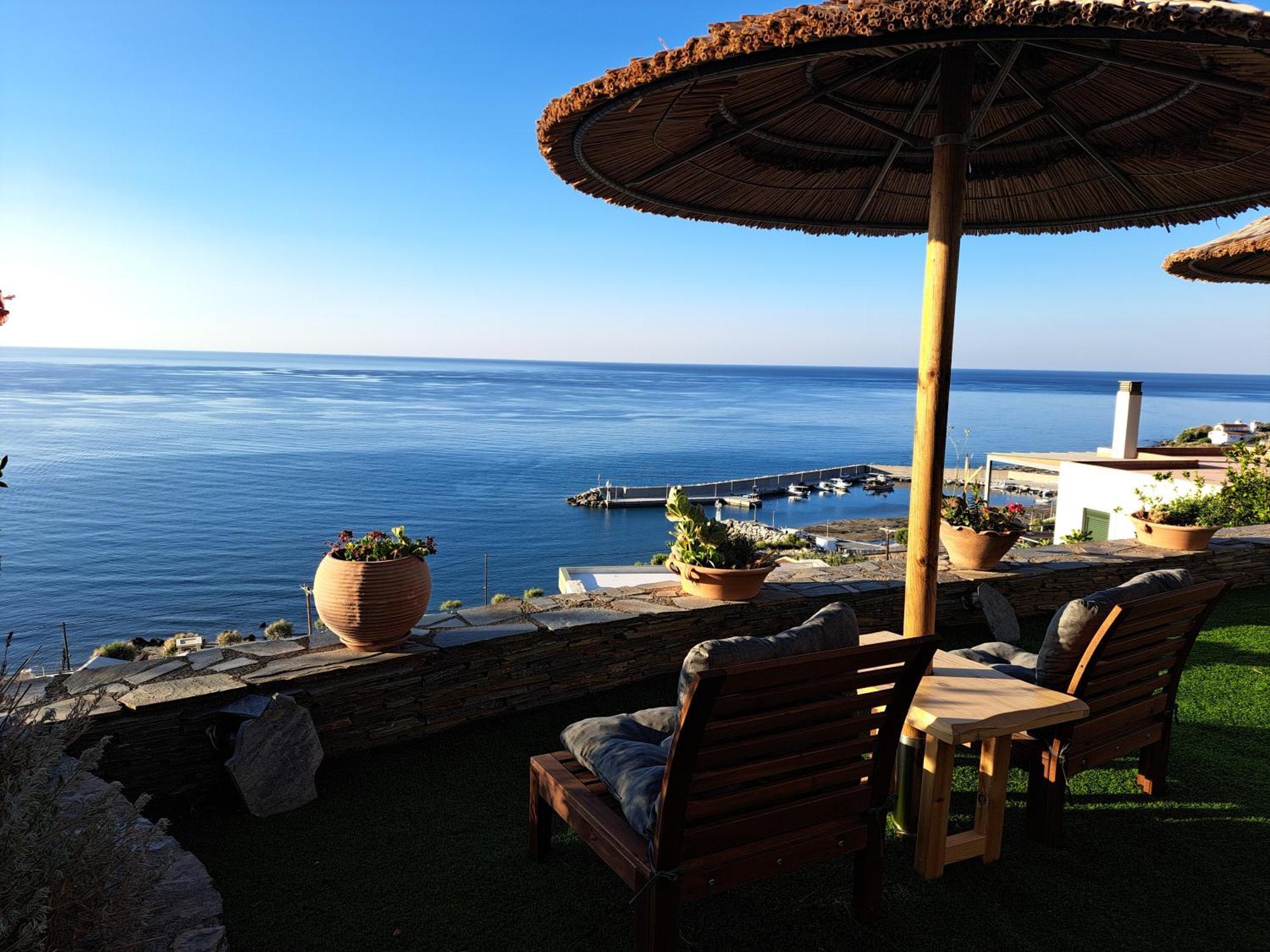Breathtaking Sea View Flat In South Crete Apartman Keratókambosz Kültér fotó